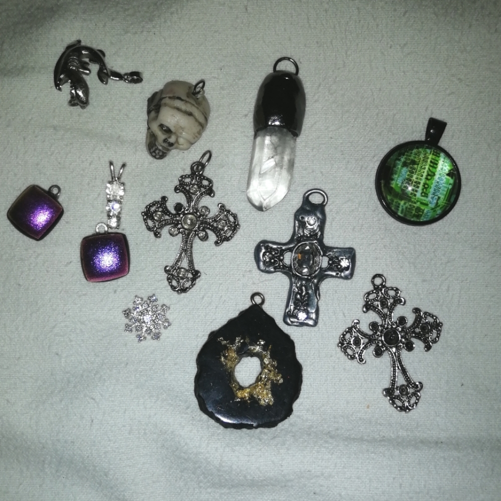 Various random pendants and charms